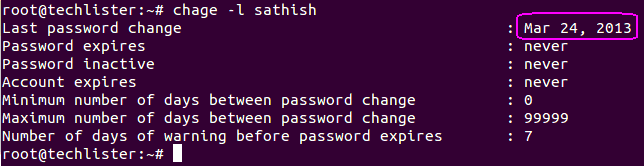 password changes recently